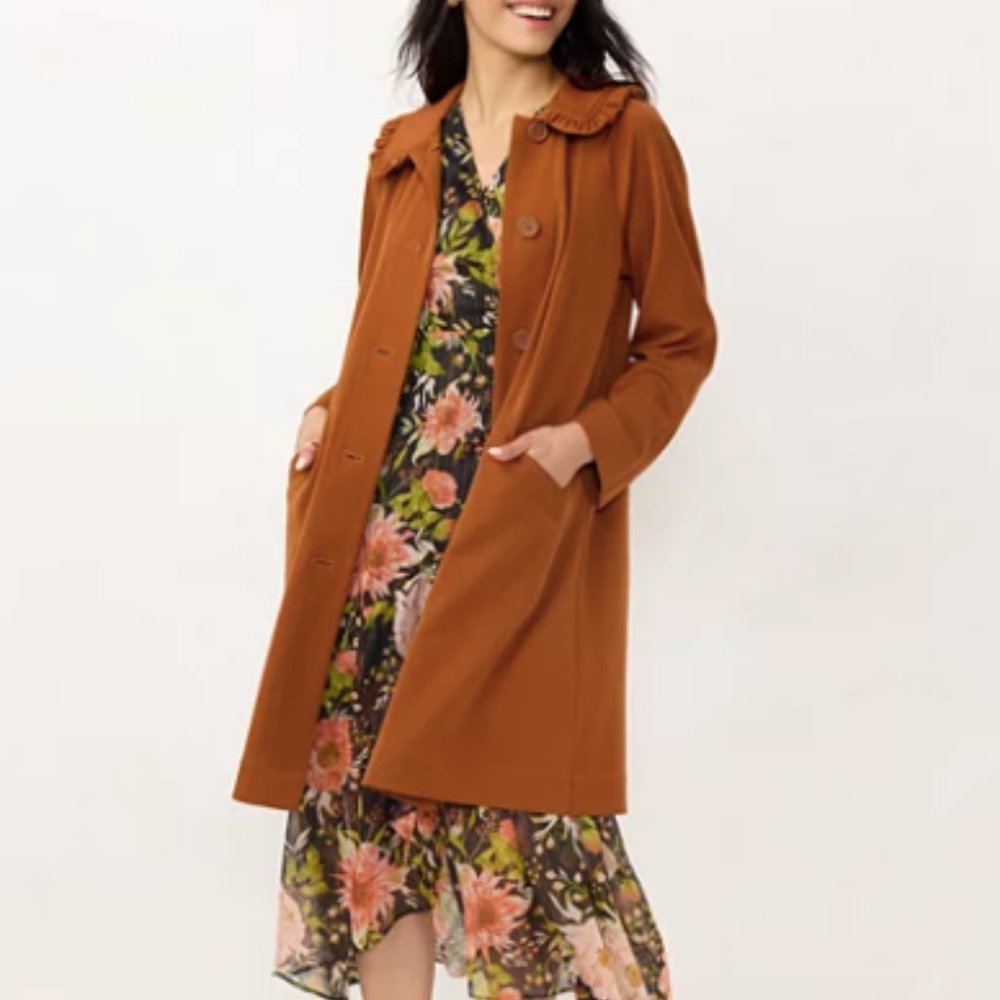 Lauren Conrad twill trench coat xs